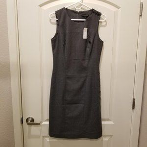 Banana Republic Sleeveless Side Button Sheath Dress Char NWT